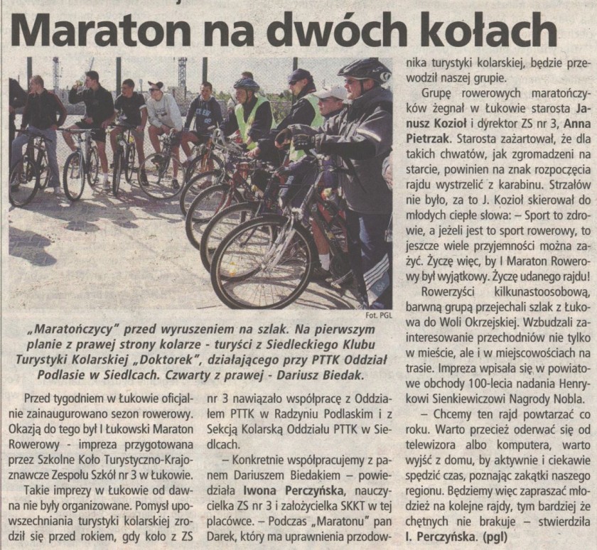 Maratona na dwóch kołach