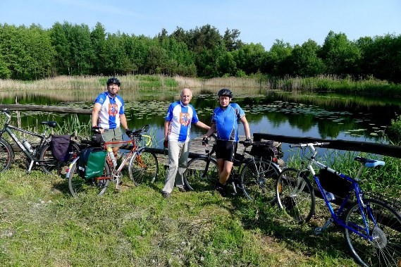 3. Radek Wysocki Jan Waszczuk i Andrzej Pieniak na trasie Jeleniec Krzywda 20.05.2012